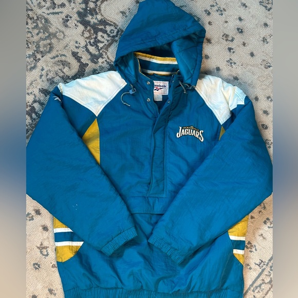 Reebok Other - Blue and yellow Jacksonville Jaguars windbreaker jacket
